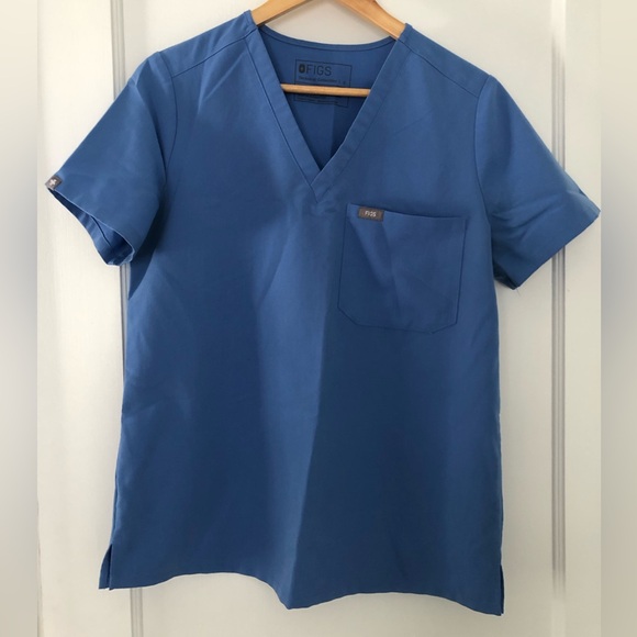 Figs scrub top in style Catarina and color Ceil Blue - Picture 3 of 4